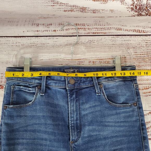 Abercrombie & Fitch Simone High Rise Super Skinny Jeans Distressed Cabincore 8 - Picture 11 of 13
